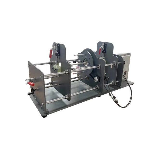 Braided knot winding machine working area for tooling review