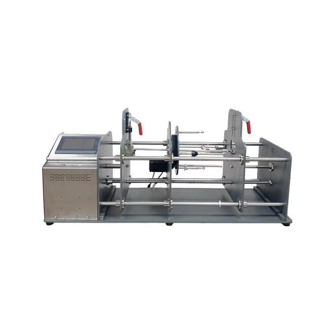 Braided knot winding machine for dog leash and rope sample trials